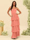 A-Line/Princess Strapless Floor-Length Bridesmaid Dresses With Ruffles