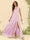A-Line/Princess V-Neck Floor-Length Bridesmaid Dresses With Split Side