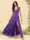A-Line/Princess V-Neck Floor-Length Bridesmaid Dresses With Split Side