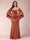 Trumpet/Mermaid V-Neck Half Sleeves Floor-Length Evening Dresses