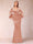 Trumpet/Mermaid V-Neck Half Sleeves Floor-Length Evening Dresses