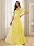 A-Line/Princess V-Neck Floor-Length Ruffles Bridesmaid Dresses