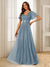 A-Line/Princess V-Neck Floor-Length Ruffles Bridesmaid Dresses