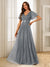 A-Line/Princess V-Neck Floor-Length Ruffles Bridesmaid Dresses