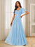 A-Line/Princess V-Neck Floor-Length Ruffles Bridesmaid Dresses