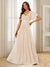 A-Line/Princess V-Neck Floor-Length Ruffles Bridesmaid Dresses