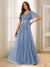 A-Line/Princess V-Neck Floor-Length Ruffles Bridesmaid Dresses