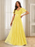 A-Line/Princess V-Neck Floor-Length Ruffles Bridesmaid Dresses