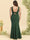 Trumpet/Mermaid Scoop Floor-Length Plus Size Bridesmaid Dresses