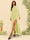 Sheath/Column High Neck Floor-Length Backless Bridesmaid Dresses With Split Side