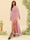 Sheath/Column High Neck Floor-Length Backless Bridesmaid Dresses With Split Side