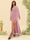 Sheath/Column High Neck Floor-Length Backless Bridesmaid Dresses With Split Side