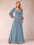 A-Line/Princess V-Neck Floor-Length Mother of the Bride Dresses With Ruffles