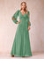 A-Line/Princess V-Neck Floor-Length Mother of the Bride Dresses With Ruffles