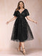 A-Line/Princess V-Neck Tea-Length Mother of the Bride Dresses