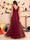 A-Line/Princess V-Neck Floor-Length Halloween Dresses With Ruffles