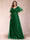 A-Line/Princess V-Neck Sequins Plus Size Mother of the Bride Dresses