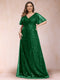 A-Line/Princess V-Neck Sequins Plus Size Mother of the Bride Dresses