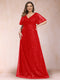 A-Line/Princess V-Neck Sequins Plus Size Mother of the Bride Dresses