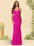 Trumpet/Mermaid Criss Cross Floor-Length Bridesmaid Dresses