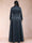 A-Line/Princess 3/4 Sleeves Asymmetrical V-Neck Plus Size Mother of the Bride Dresses