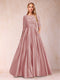 A-Line/Princess Floor-Length 3/4 Sleeves Scoop Mother of the Bride Dresses