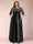 A-Line/Princess Floor-Length 3/4 Sleeves Scoop Plus Size Mother of the Bride Dresses