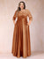 A-Line/Princess Floor-Length 3/4 Sleeves Scoop Plus Size Mother of the Bride Dresses