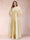 A-Line/Princess Floor-Length 3/4 Sleeves Scoop Plus Size Mother of the Bride Dresses