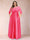 A-Line/Princess Floor-Length 3/4 Sleeves Scoop Plus Size Mother of the Bride Dresses