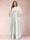 A-Line/Princess Floor-Length 3/4 Sleeves Scoop Plus Size Mother of the Bride Dresses