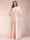 A-Line/Princess Floor-Length 3/4 Sleeves Scoop Plus Size Mother of the Bride Dresses