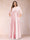 A-Line/Princess Floor-Length 3/4 Sleeves Scoop Plus Size Mother of the Bride Dresses