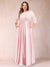 A-Line/Princess Floor-Length 3/4 Sleeves Scoop Plus Size Mother of the Bride Dresses