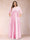 A-Line/Princess Floor-Length 3/4 Sleeves Scoop Plus Size Mother of the Bride Dresses