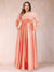 A-Line/Princess Floor-Length 3/4 Sleeves Scoop Plus Size Mother of the Bride Dresses