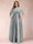 A-Line/Princess Floor-Length 3/4 Sleeves Scoop Plus Size Mother of the Bride Dresses