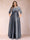 A-Line/Princess Floor-Length 3/4 Sleeves Scoop Plus Size Mother of the Bride Dresses