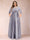 A-Line/Princess Floor-Length 3/4 Sleeves Scoop Plus Size Mother of the Bride Dresses