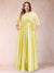 A-Line/Princess Floor-Length 3/4 Sleeves Scoop Plus Size Mother of the Bride Dresses