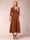 A-Line/Princess Tea-Length 3/4 Sleeves V-Neck Mother of the Bride Dresses