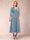 A-Line/Princess Tea-Length 3/4 Sleeves V-Neck Mother of the Bride Dresses