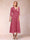 A-Line/Princess Tea-Length 3/4 Sleeves V-Neck Mother of the Bride Dresses