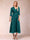 A-Line/Princess Tea-Length 3/4 Sleeves V-Neck Mother of the Bride Dresses