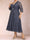 A-Line/Princess Tea-Length 3/4 Sleeves V-Neck Plus Size Mother of the Bride Dresses