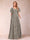 A-Line/Princess Floor-Length Short Sleeves V-Neck Mother of the Bride Dresses
