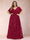 A-Line/Princess Floor-Length Short Sleeves V-Neck Plus Size Mother of the Bride Dresses