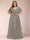 A-Line/Princess Floor-Length Short Sleeves V-Neck Plus Size Mother of the Bride Dresses