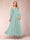 A-Line/Princess Ankle-Length 3/4 Sleeves V-Neck Mother of the Bride Dresses