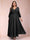 A-Line/Princess Ankle-Length 3/4 Sleeves V-Neck Plus Size Mother of the Bride Dresses